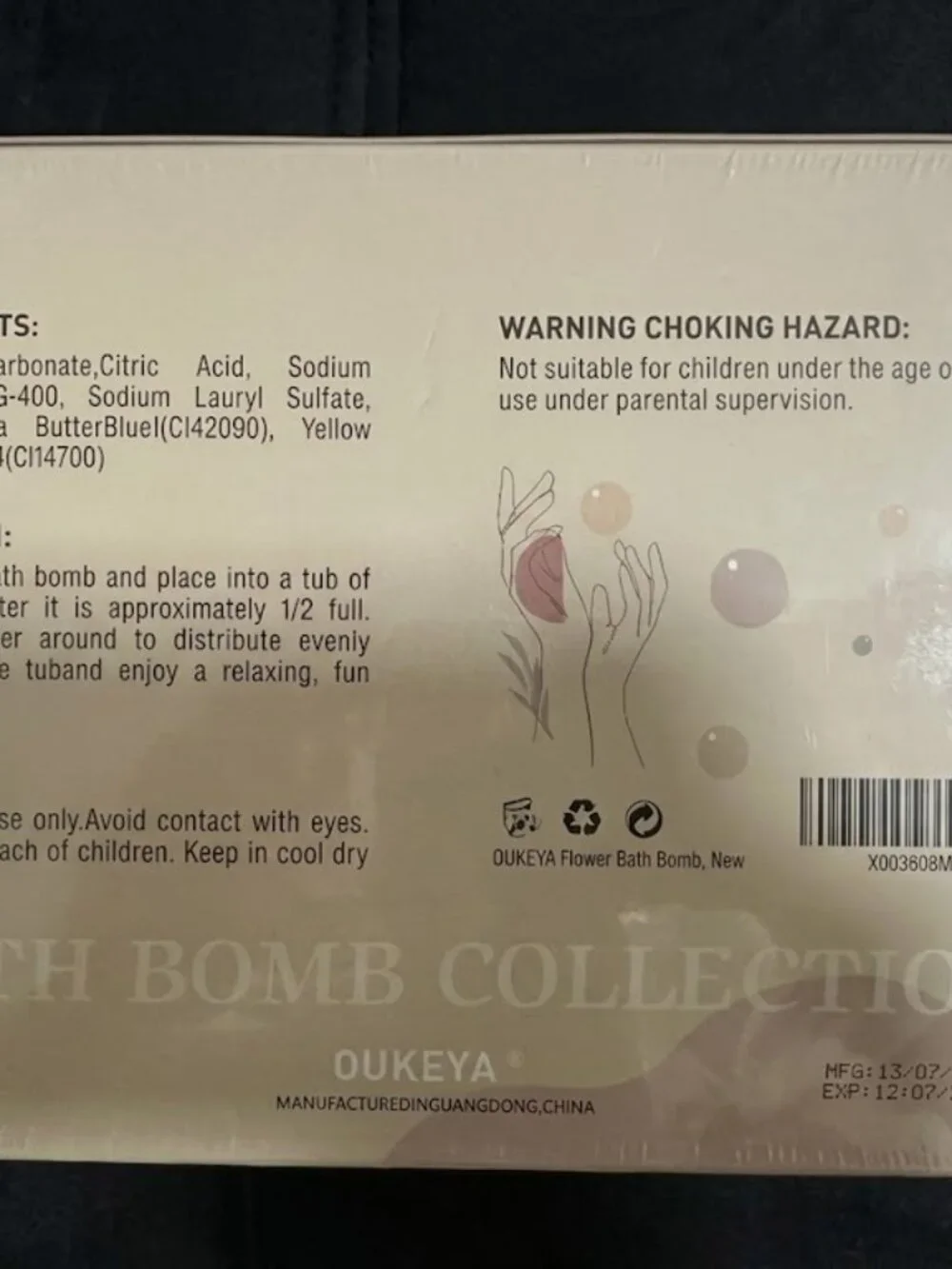 OUKEYA Luxury Organic Bath Bombs Gift Set (12-Pack)
